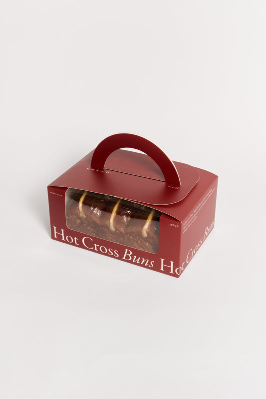 Sticky Date Hot Cross Bun 6 Pack