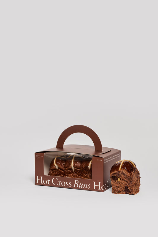 Chocolate & Citrus Hot Cross Bun 6 Pack