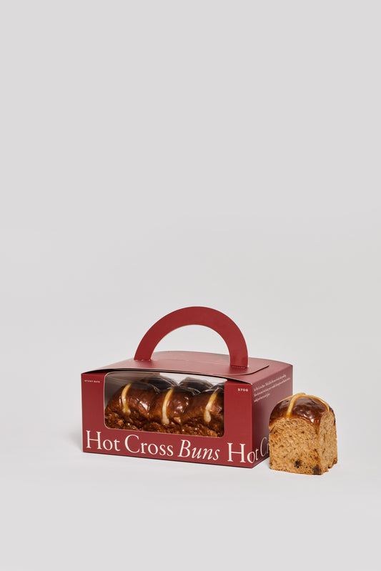 Sticky Date Hot Cross Bun 6 Pack